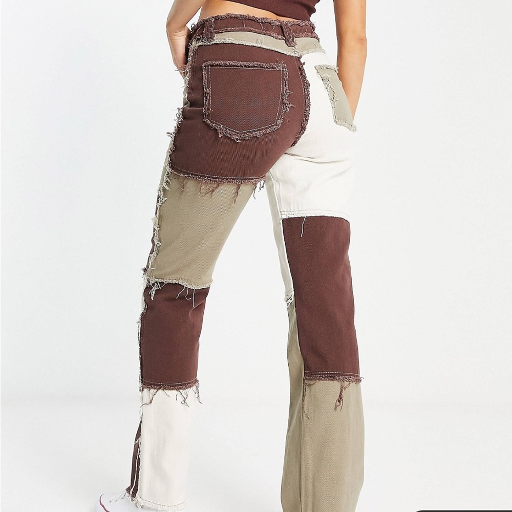 Jeans patchwork shein